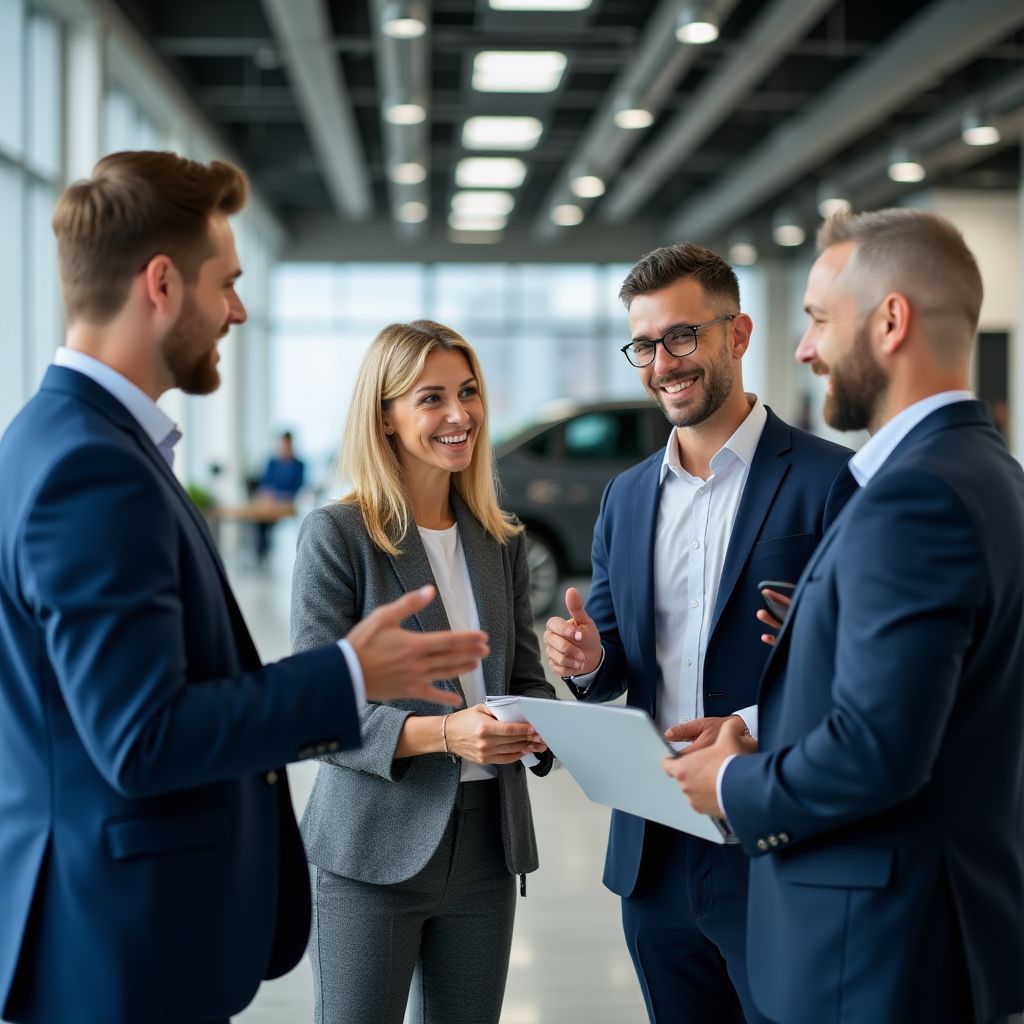 Equipo de profesionales del sector automotriz